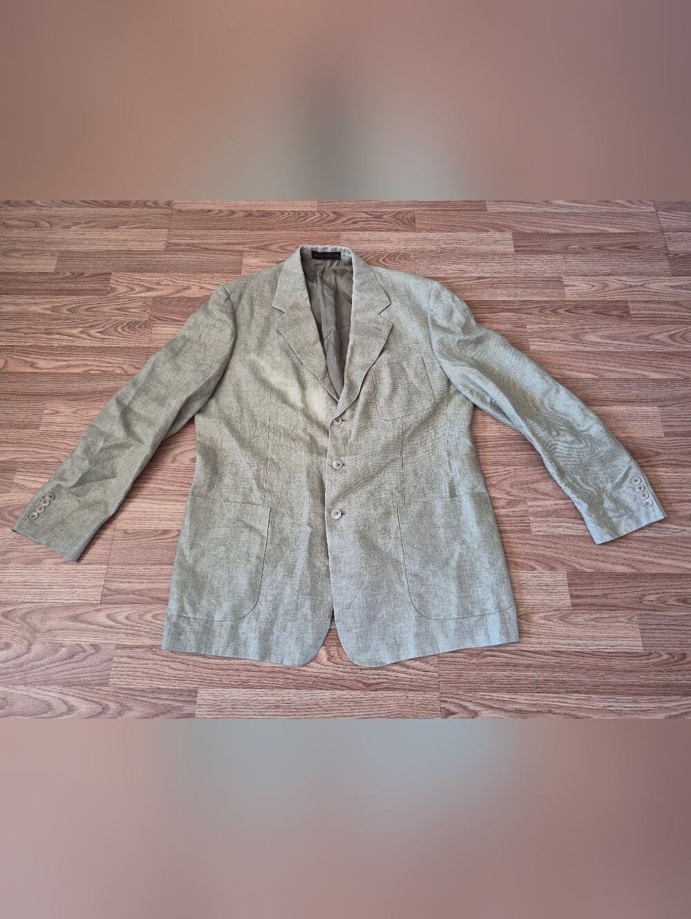 Nordstrom Natural Style Tailored in Portugal Men's Linen Blend 3-Button Blazer